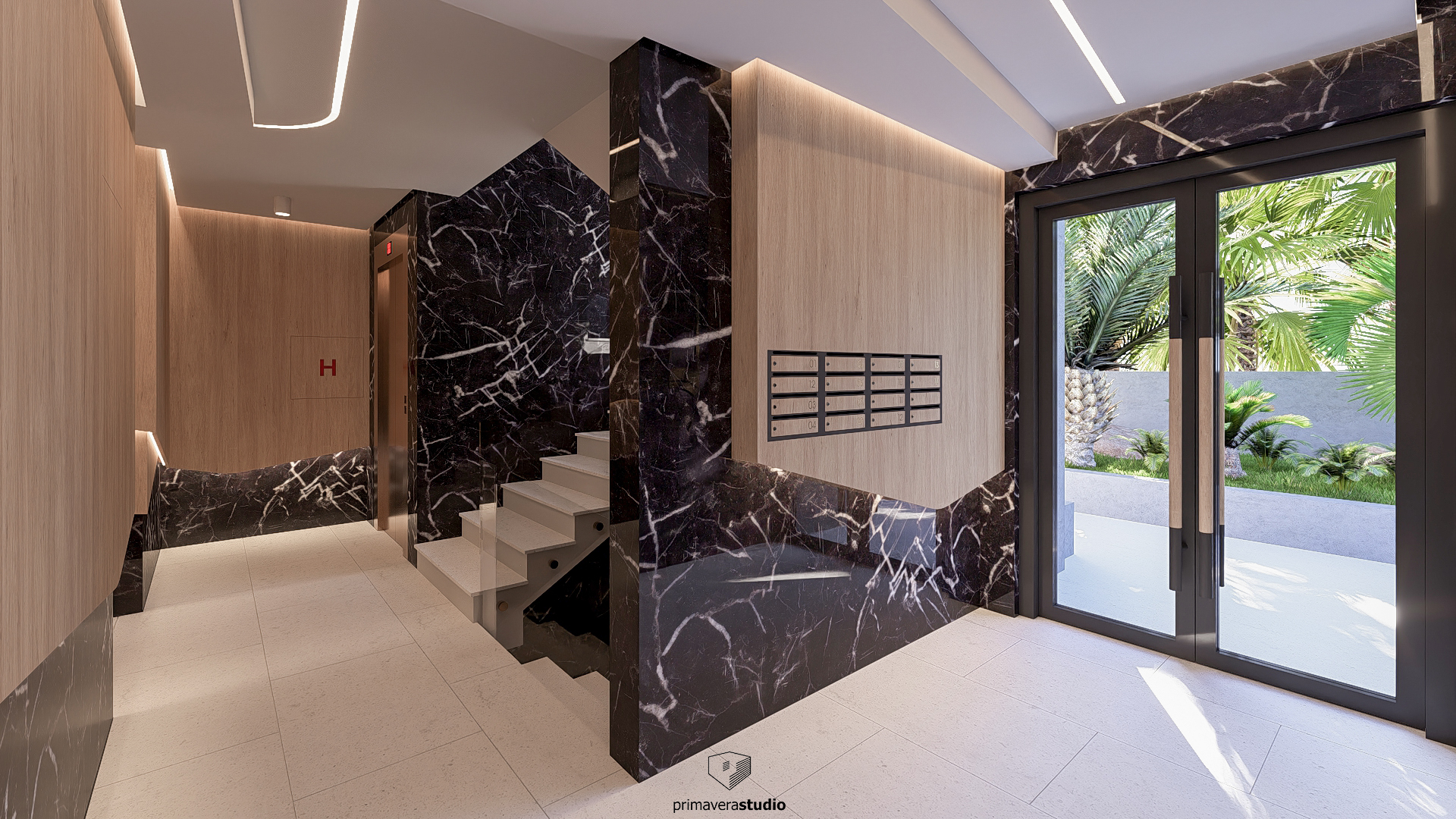 Стамбена зграда Вртови Боке, Primavera studio
